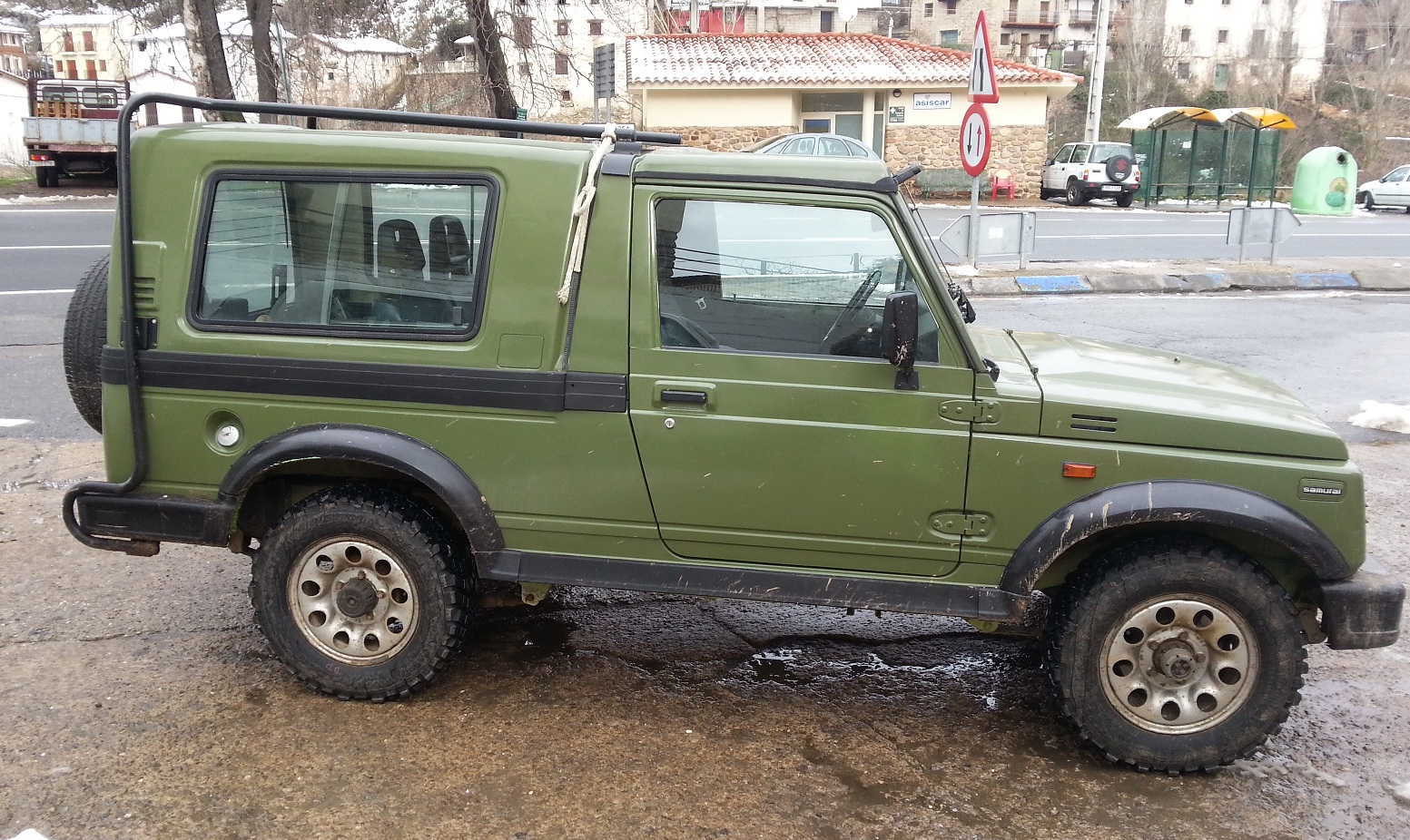 Lifted Suzuki Samurai Long Wheelbase.